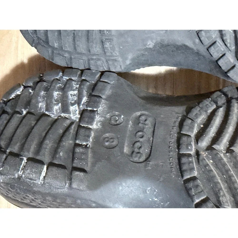 Crocs Classic Clogs Black 8 Toddler Boys Girls Slip On Water Shoes